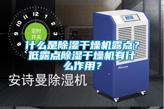 什么是除濕干燥機露點？低露點除濕干燥機有什么作用？