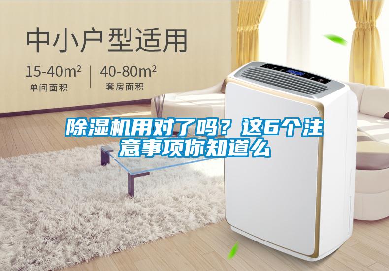 除濕機用對了嗎？這6個注意事項你知道么