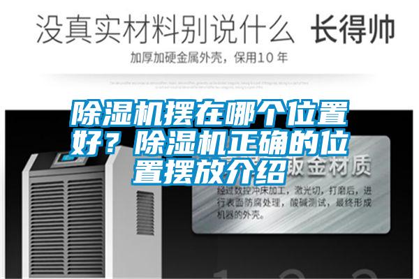 除濕機擺在哪個位置好？除濕機正確的位置擺放介紹