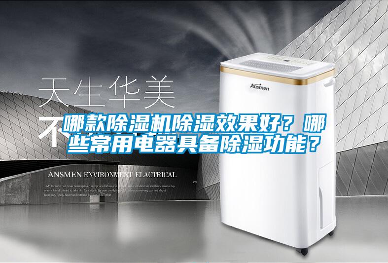 哪款除濕機除濕效果好？哪些常用電器具備除濕功能？