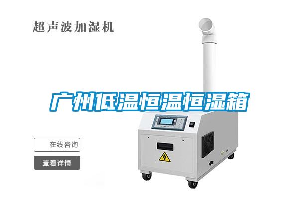 廣州低溫恒溫恒濕箱