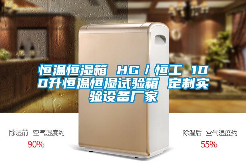 恒溫恒濕箱 HG／恒工 100升恒溫恒濕試驗箱 定制實驗設(shè)備廠家