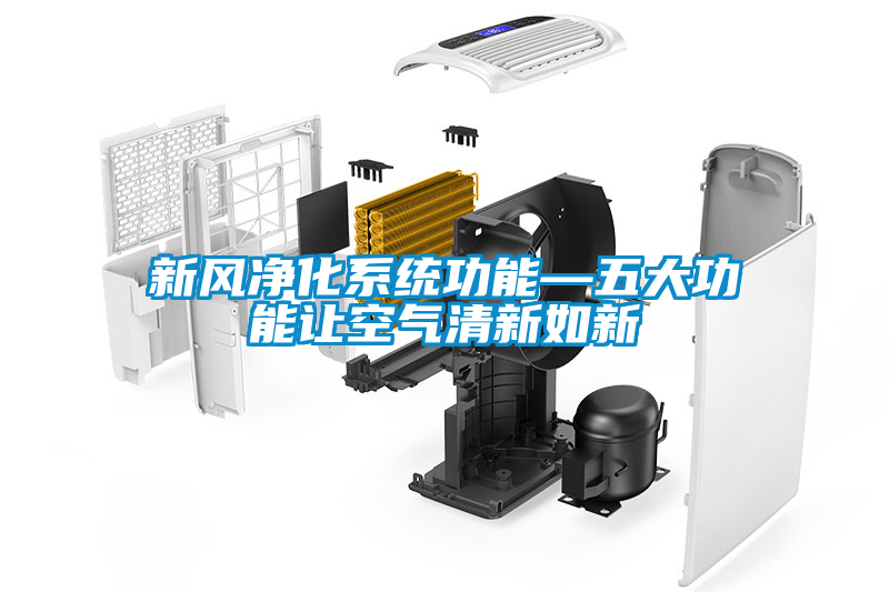 新風凈化系統(tǒng)功能—五大功能讓空氣清新如新