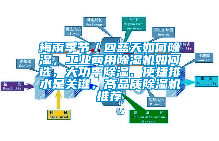 梅雨季節(jié)／回藍天如何除濕，工業(yè)商用除濕機如何選，大功率除濕、便捷排水是關鍵，高品質除濕機推薦